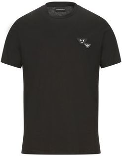 Uomo T-shirt Nero XXS 100% Cotone