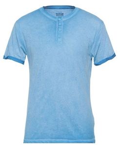 Uomo T-shirt Azzurro S 100% Cotone