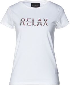 Donna T-shirt Bianco XXS 95% Cotone 5% Elastan