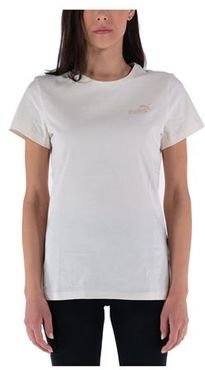 Donna T-shirt Beige S Cotone