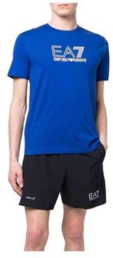 Uomo T-shirt Blu S 100% Cotone