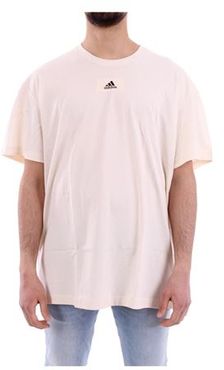Uomo T-shirt Beige S Cotone