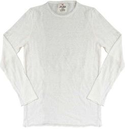 Uomo T-shirt Bianco S Lino