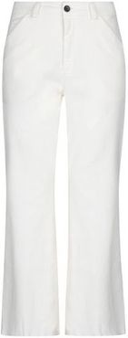 Donna Pantalone Bianco 28 98% Cotone 2% Elastan