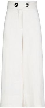 Donna Pantalone Bianco 38 96% Viscosa 4% Elastan