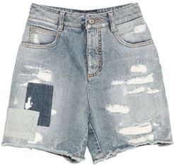 Donna Shorts jeans Blu 38 100% Cotone