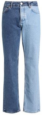 Donna Pantaloni jeans Blu 24W-30L 100% Cotone
