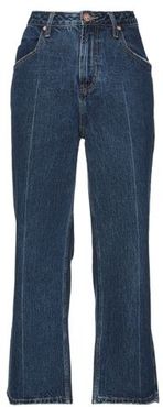 Donna Pantaloni jeans Blu 26 100% Cotone