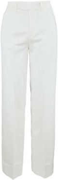 Donna Pantalone Bianco 38 Cotone