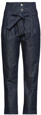 Donna Pantaloni jeans Blu 26 100% Cotone
