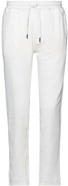 Uomo Pantalone Bianco S 94% Cotone 6% Elastan