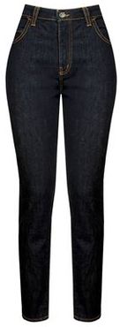 Donna Pantaloni jeans Blu scuro 26 Cotone