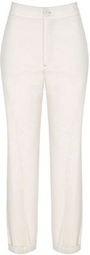 Donna Pantalone Bianco 40 Cotone