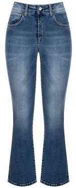 Donna Pantaloni jeans Blu scuro 26 Cotone