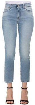 Donna Pantaloni jeans Blu china 25 Cotone