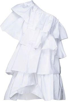 Donna Vestito corto Bianco XS 100% Cotone