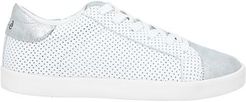 Donna Sneakers Argento 37 Pelle