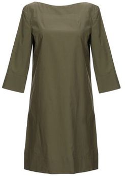 Donna Vestito corto Verde militare 38 100% Cotone