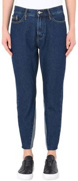 Donna Pantaloni jeans Blu 24W-30L 100% Cotone