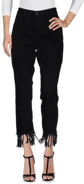 Donna Pantaloni jeans Nero 26 100% Cotone