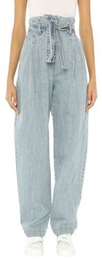 Donna Pantaloni jeans Blu 38 100% Cotone