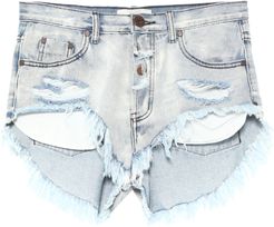 Denim shorts