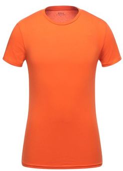 Uomo T-shirt intima Arancione S 95% Cotone 5% Elastan
