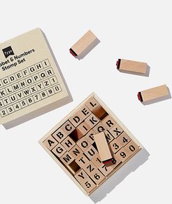 Typo - Letters And Numbers Stamp Set - Uppercase
