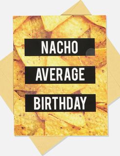 Typo - Premium Nice Birthday Card - Scented nacho average birthday