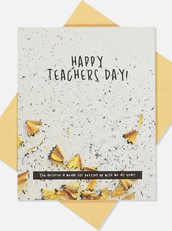 Typo - Teacher Card - Teachers day pencil sharpening