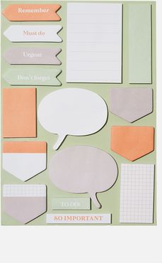 Typo - A5 Shaped Sticky Note (8.27" x 5.83") - Green pink