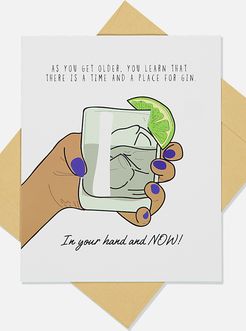Typo - Premium Funny Birthday Card - Scent gin purple nails