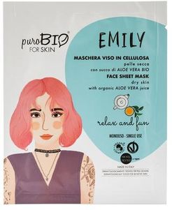 Emily Maschera Viso In Tessuto per Pelle Secca Maschere glow 15 ml female