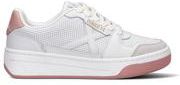 Sneaker donna bianca/rosa in pelle
