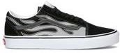 OLD SKOOL Sneaker uomo nera/grigia in pelle