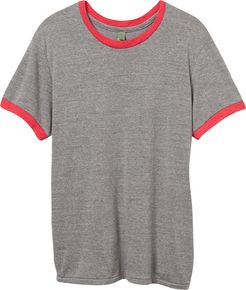Contrast Eco-Jersey Ringer Crew T-Shirt