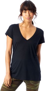 Slinky Jersey V-Neck T-Shirt