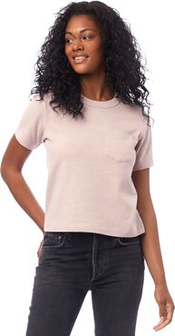 Heavyweight Recycled Cotton Cropped Pocket T-Shirt
