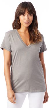 Weathered Slub So Low V-Neck T-Shirt