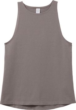 High Neck Cotton Modal Fitted Tank Top