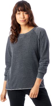 Lazy Day Burnout French Terry Pullover Sweatshirt