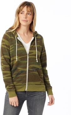 Adrian Printed Eco-Fleece Zip Hoodie