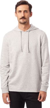 Cotton Modal Heathered Seamed Hoodie