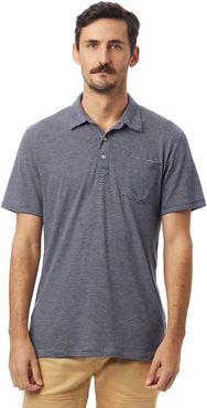 Everyman Striped Eco-Jersey Polo Shirt