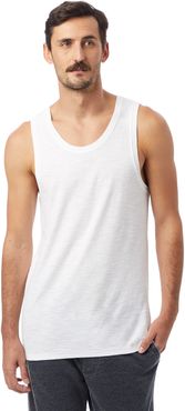 Raw Edge Garment Dyed Slub Tank Top