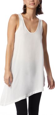 Rayon Challis Asymmetrical Tank Tunic