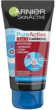 Pure Active Intense, Azione 3in1, Detergente + scrub + maschera anti punti neri e imperfezioni, 0 Sapone viso 400 ml female