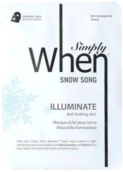 Simply When Snow Song Sheet Mask Maschere antirughe 23 g unisex