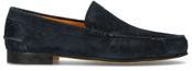 Mocassino uomo blu in suede