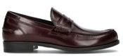 Mocassino uomo bordeaux in pelle